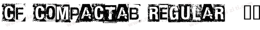 Cf CompactaB Regular字体转换